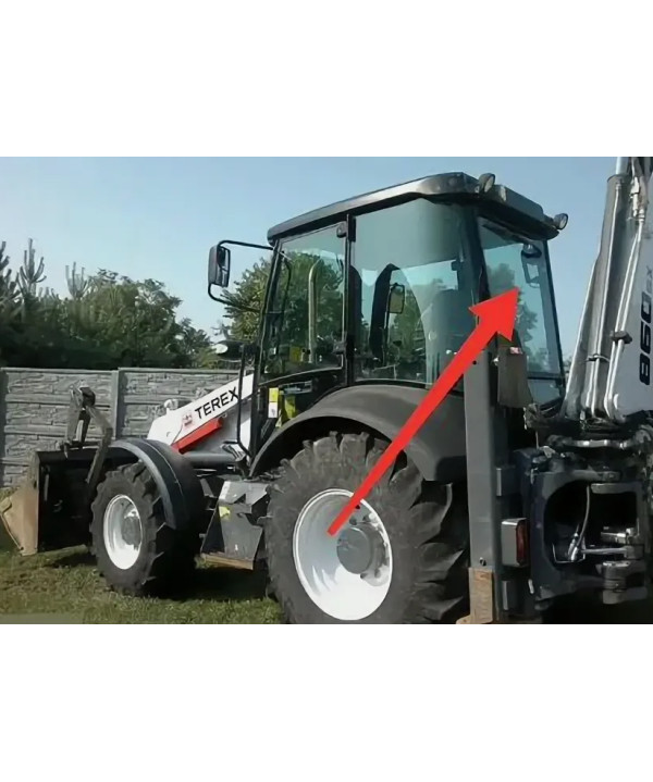 Стекло заднее кабины Terex-840 T100039