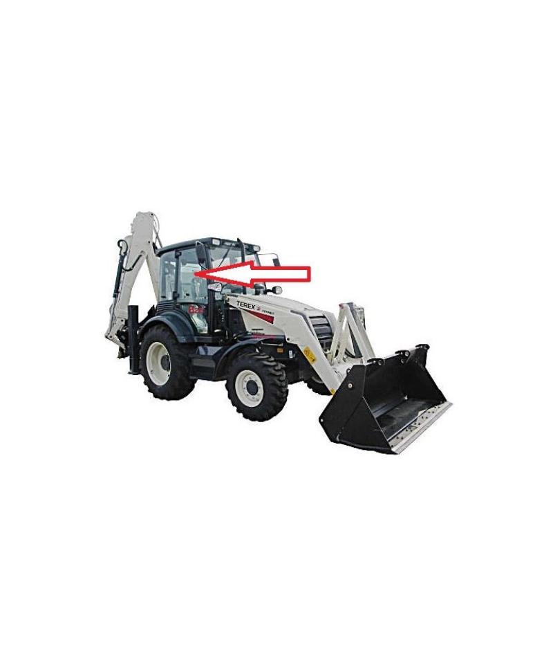 Стекло верхнее правой двери кабины Terex 6099905M1 Стекло верхнее правой двери кабины Terex 6099905M1