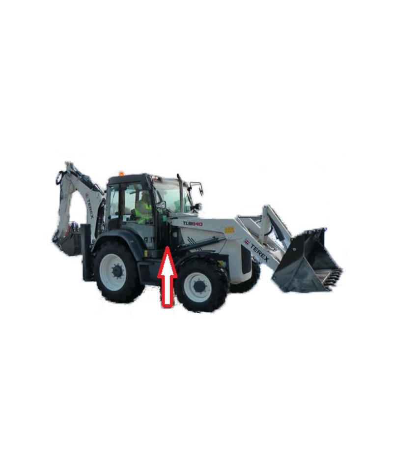 Стекло правое переднее Terex-840 T100027 Стекло правое переднее Terex-840 T100027