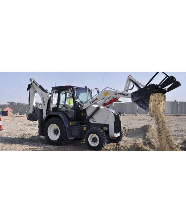 Стекло кабины заднее правое изогнутое в сборе Terex-840 T100028/Т123603