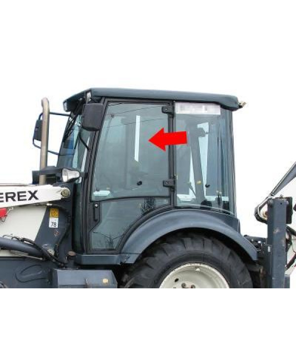 Стекло левой двери кабины Terex-840 T100038