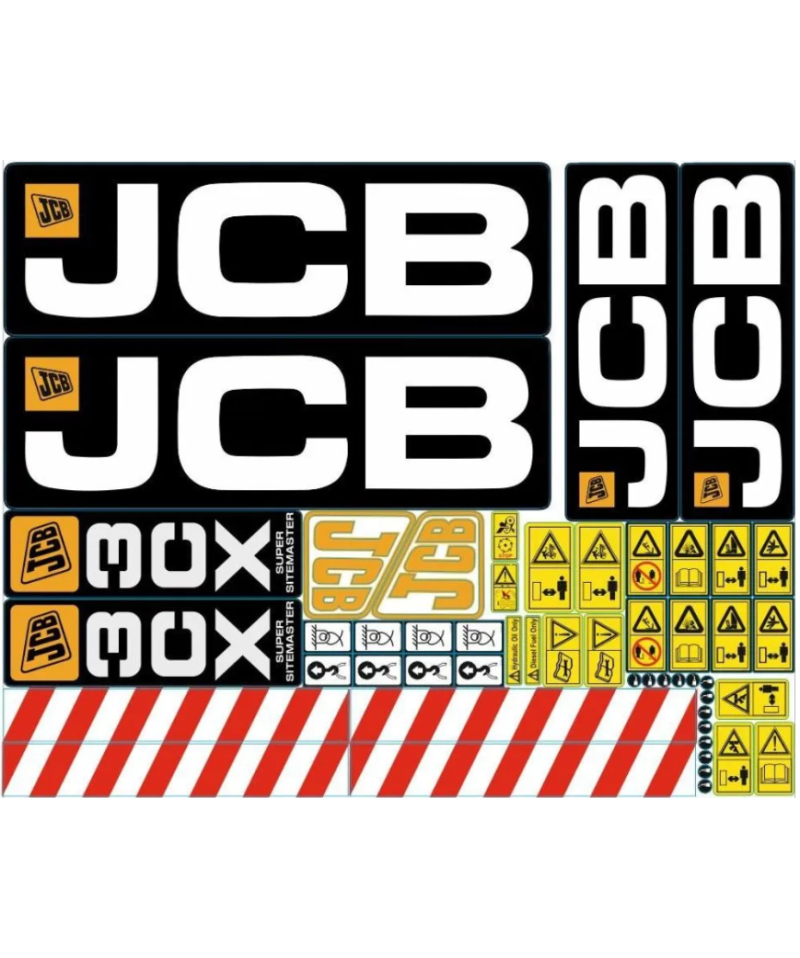 Комплект наклеек 3CX Super JCB Комплект наклеек 3CX Super JCB