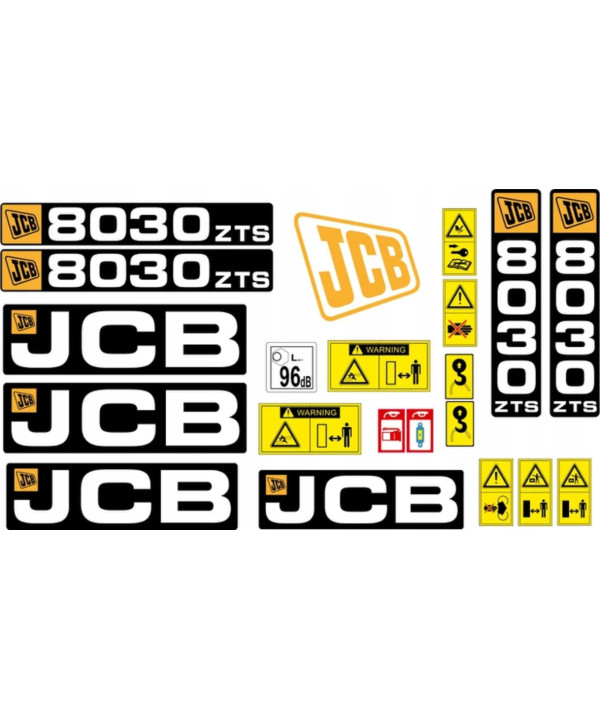 Комплект наклеек JCB 3CX 