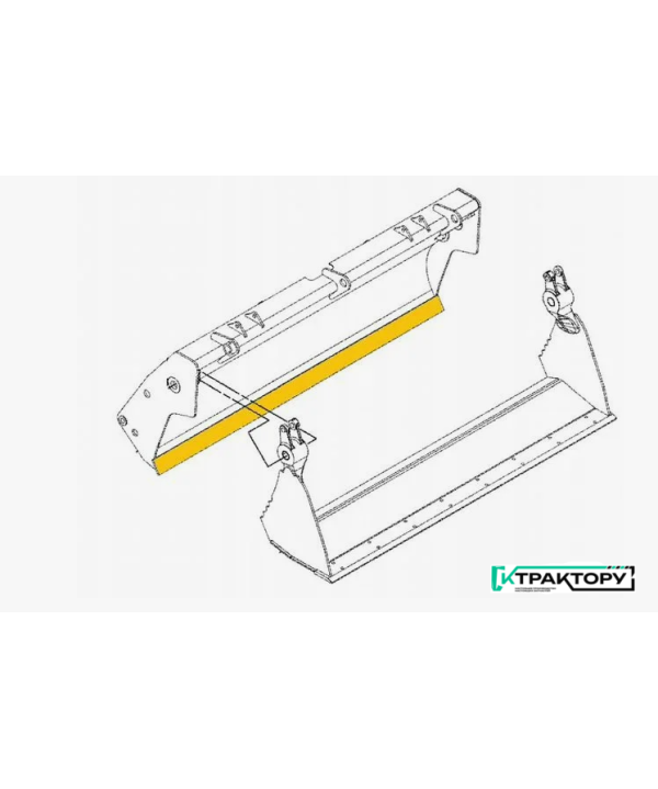 Terex Челюсть переднего ковша terex 820 / 860 /970